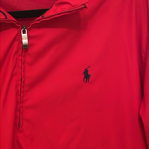 Polo Ralph Lauren Quarter Zip Pullover Large Red - Picture 2 of 6